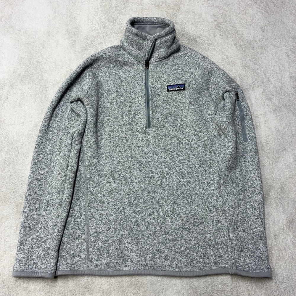 Patagonia Better Sweater 1/4 Zip Pullover Fleece Heathered Gray 25617 Women XS